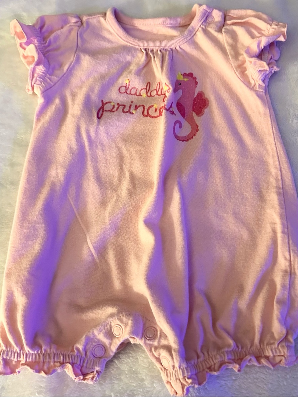 Circo Pink "Daddy's Princess" Seahorse One-Piece